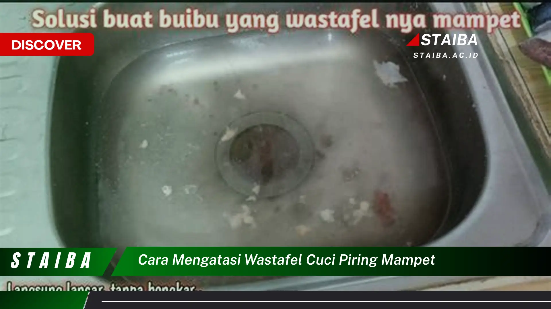 cara mengatasi wastafel cuci piring mampet