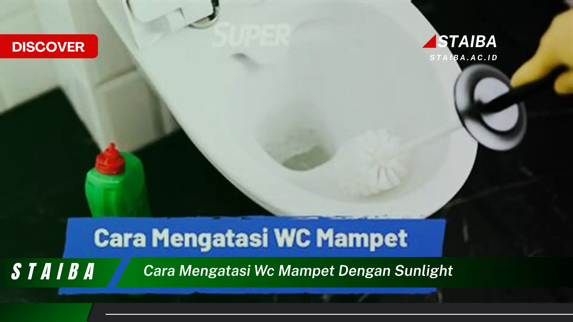 cara mengatasi wc mampet dengan sunlight