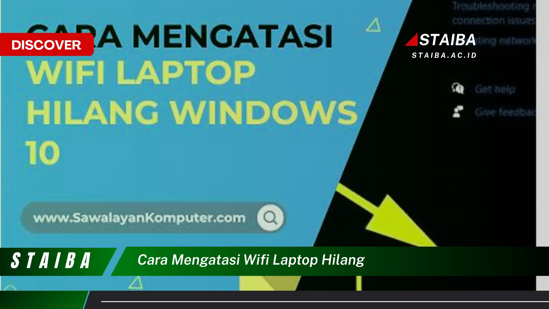 cara mengatasi wifi laptop hilang