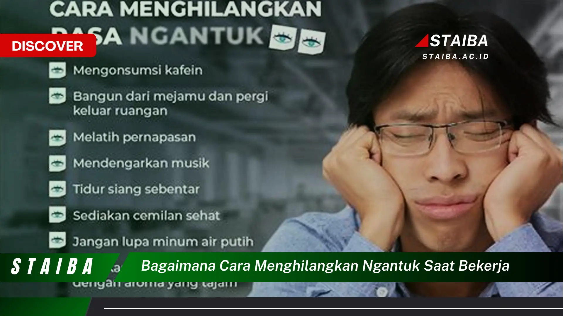 bagaimana cara menghilangkan ngantuk saat bekerja