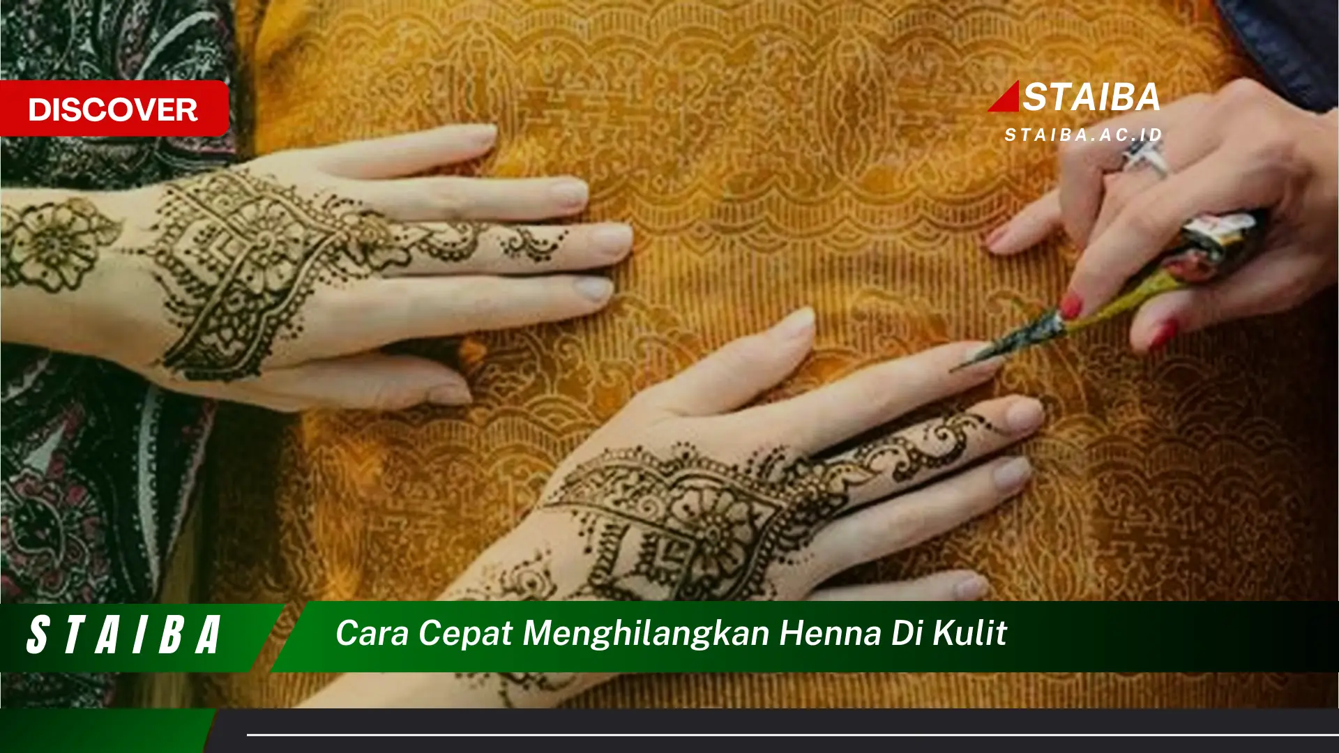 cara cepat menghilangkan henna di kulit