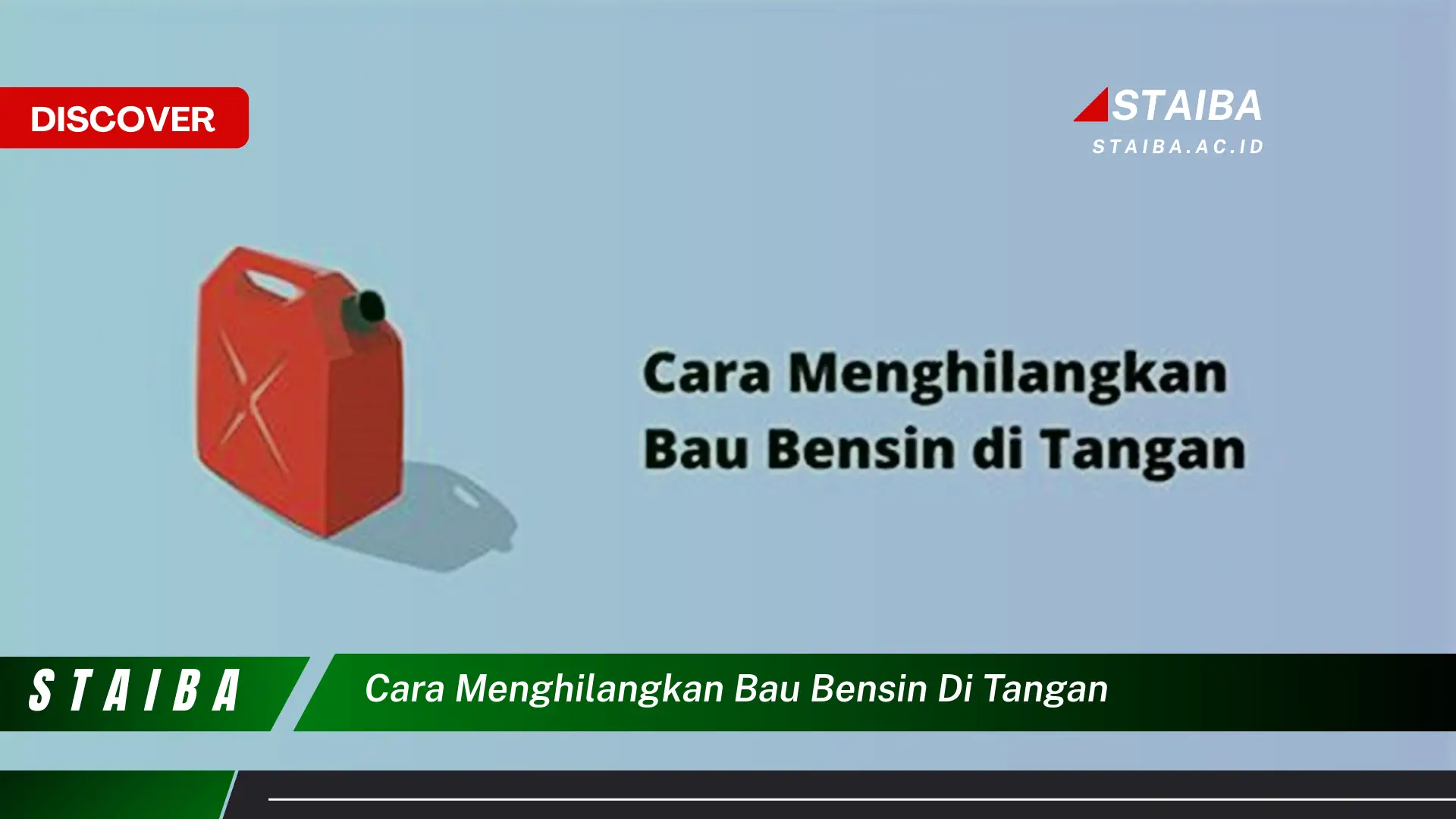 cara menghilangkan bau bensin di tangan