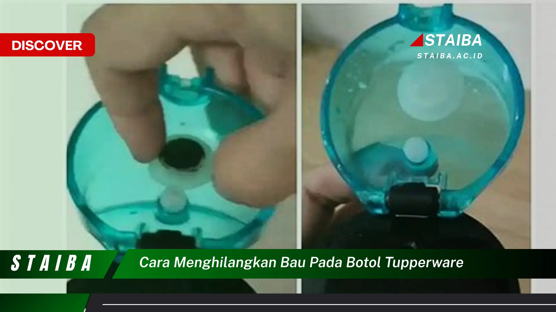 cara menghilangkan bau pada botol tupperware