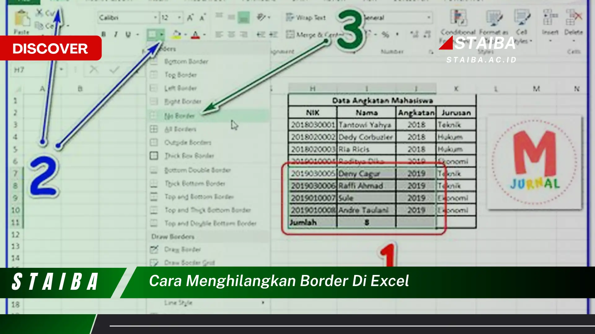 Ketahui Cara Menghilangkan Border di Excel yang Jarang Diketahui