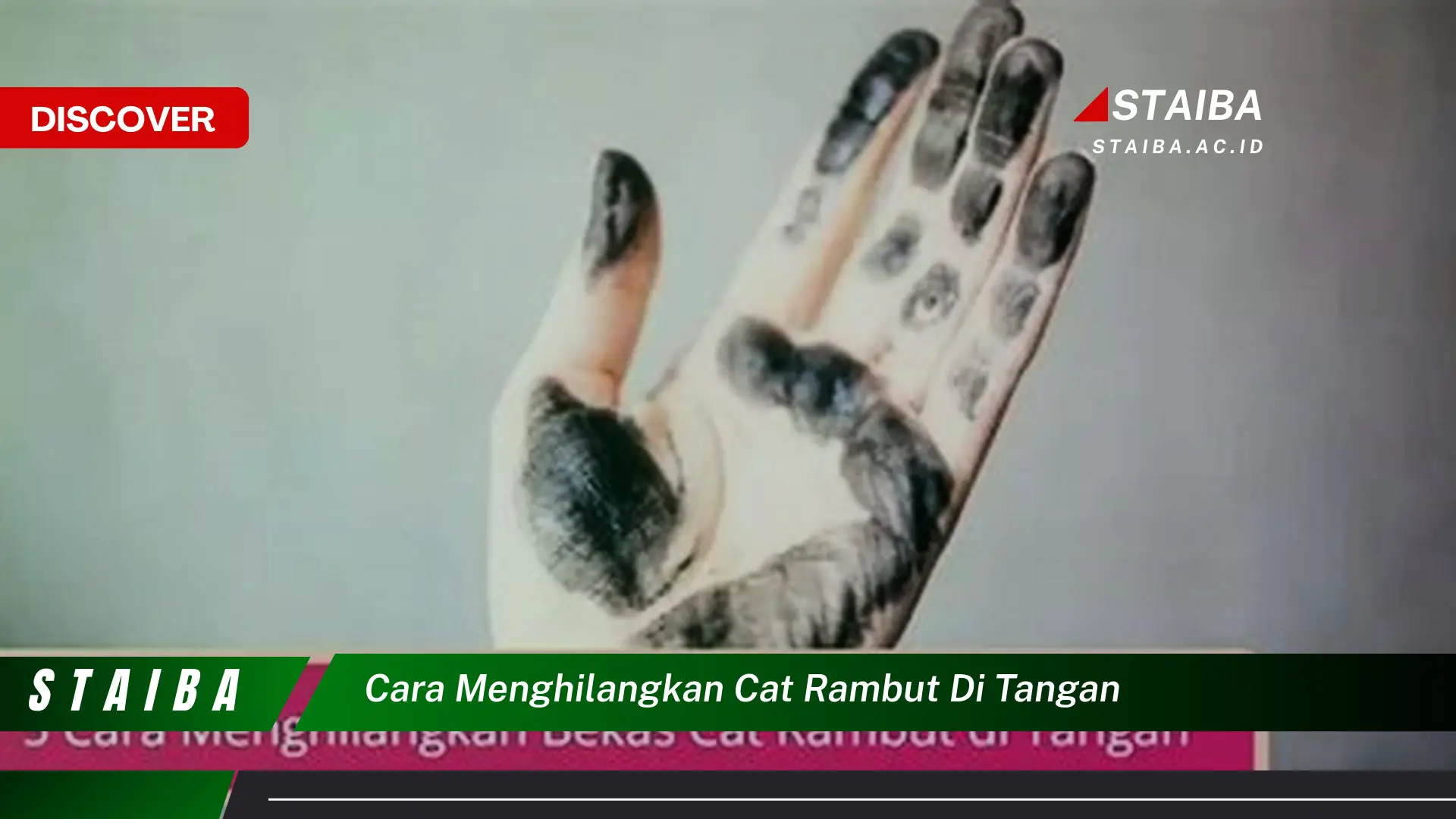 cara menghilangkan cat rambut di tangan