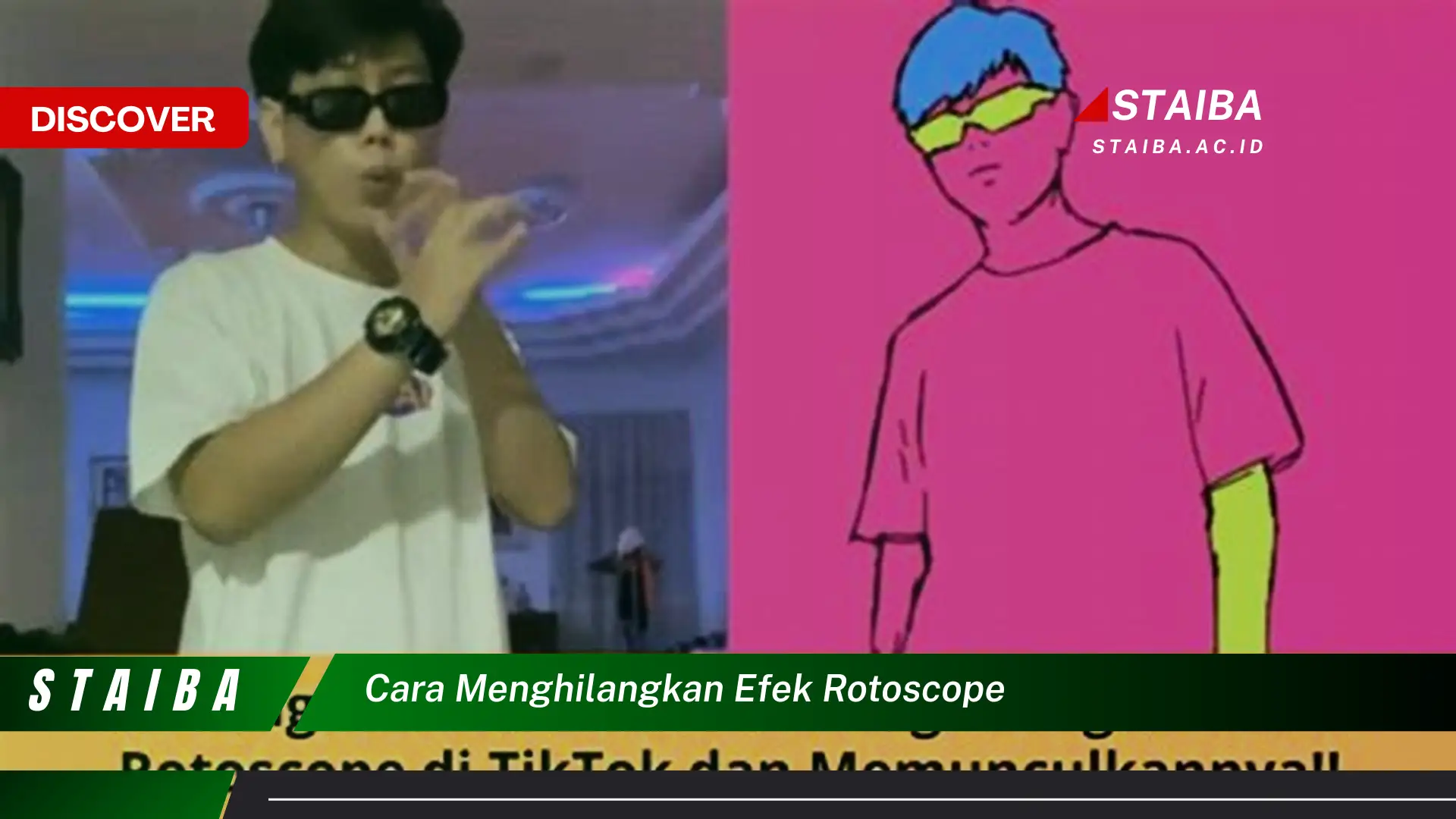 cara menghilangkan efek rotoscope