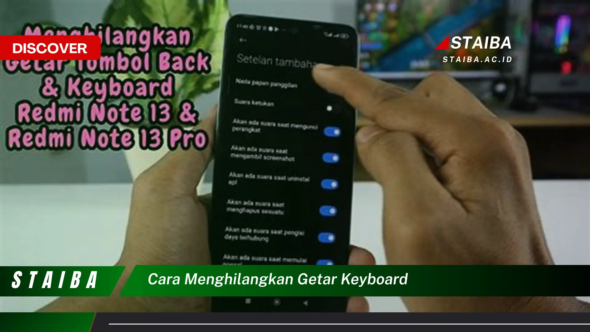 cara menghilangkan getar keyboard