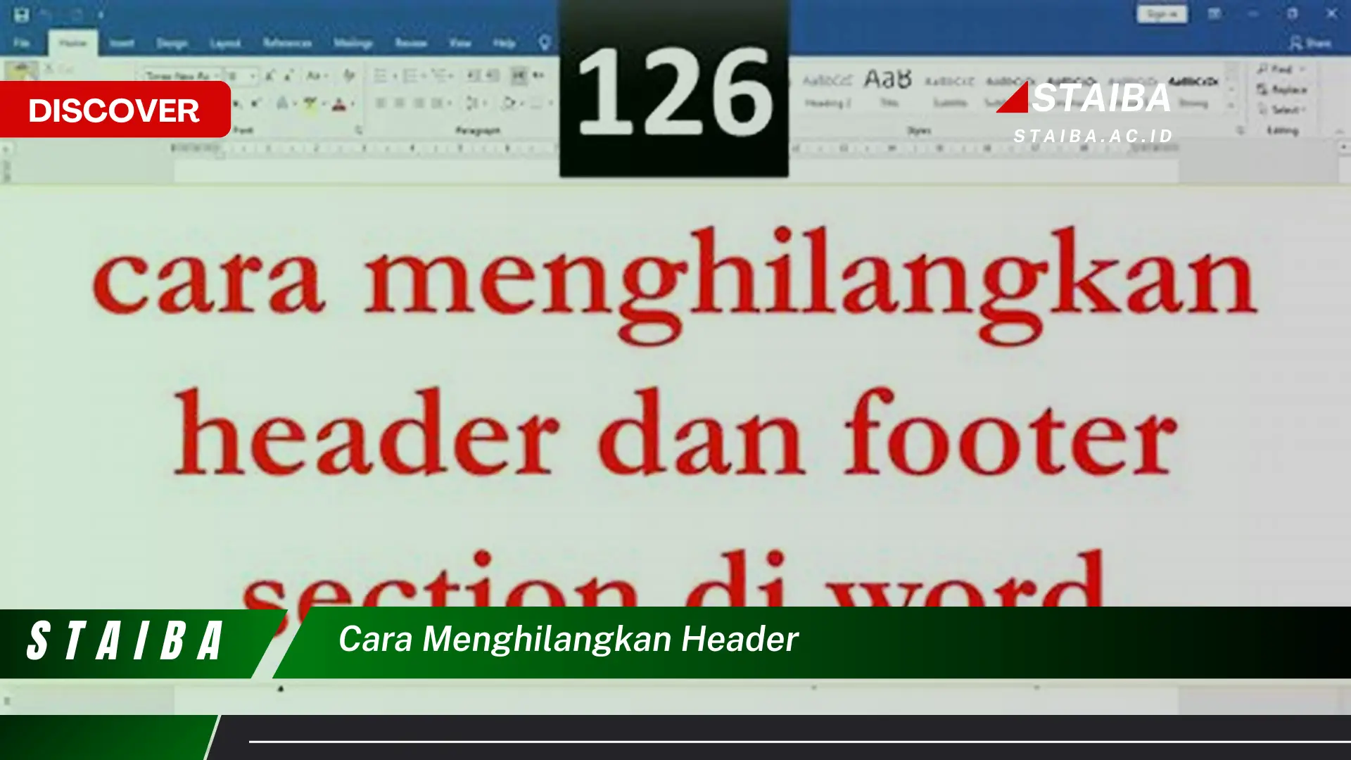 cara menghilangkan header