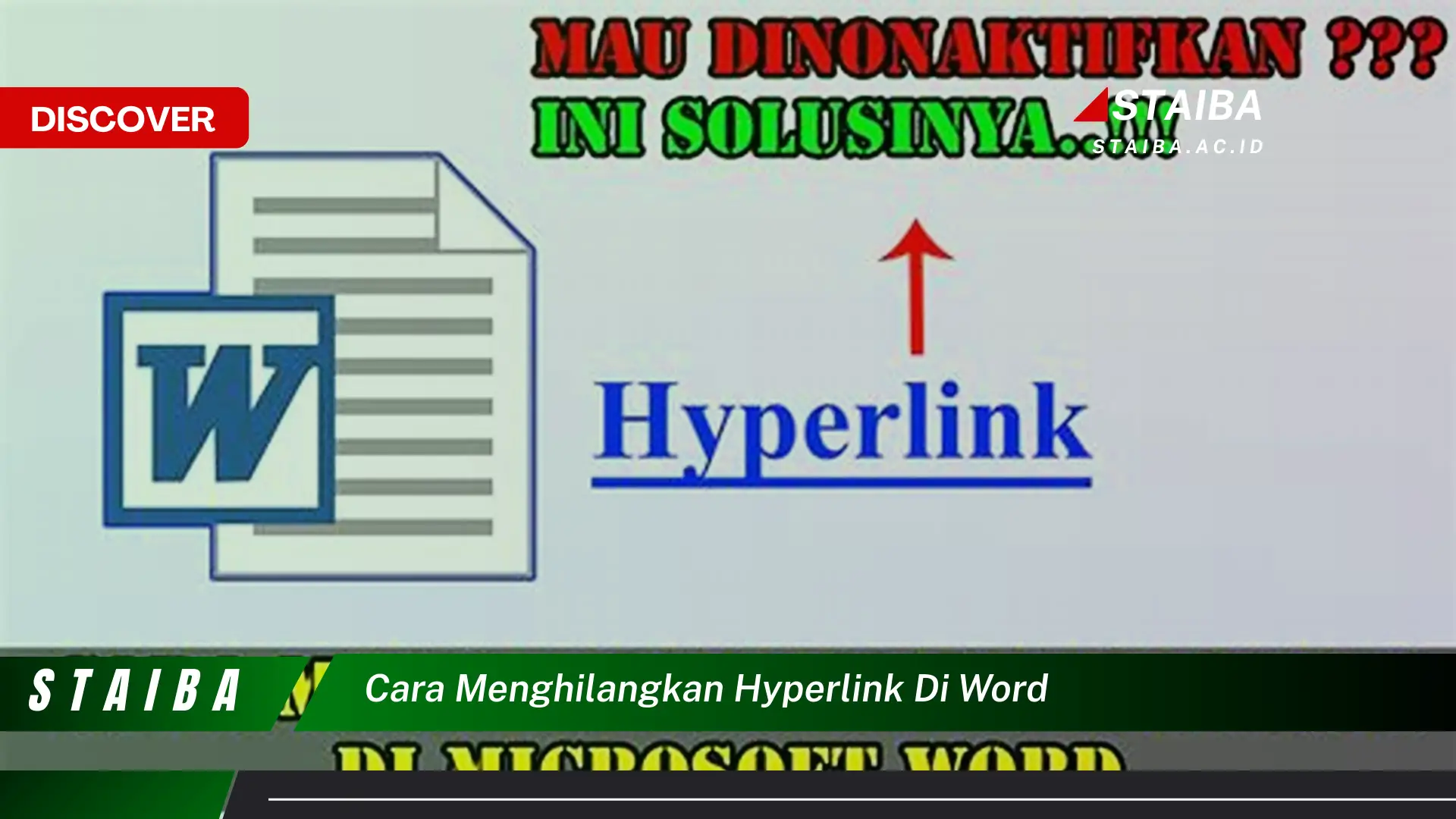 cara menghilangkan hyperlink di word