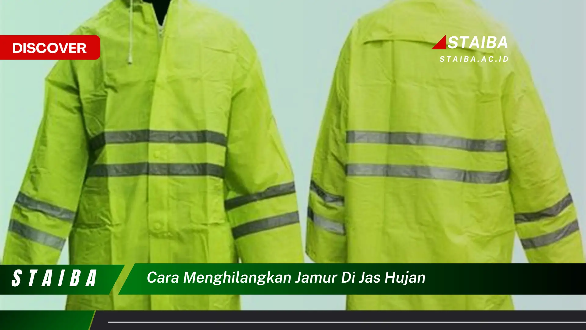 cara menghilangkan jamur di jas hujan