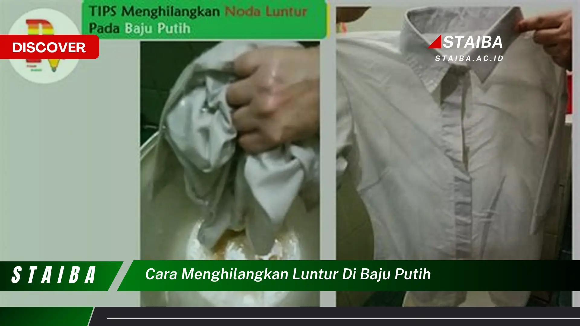 cara menghilangkan luntur di baju putih