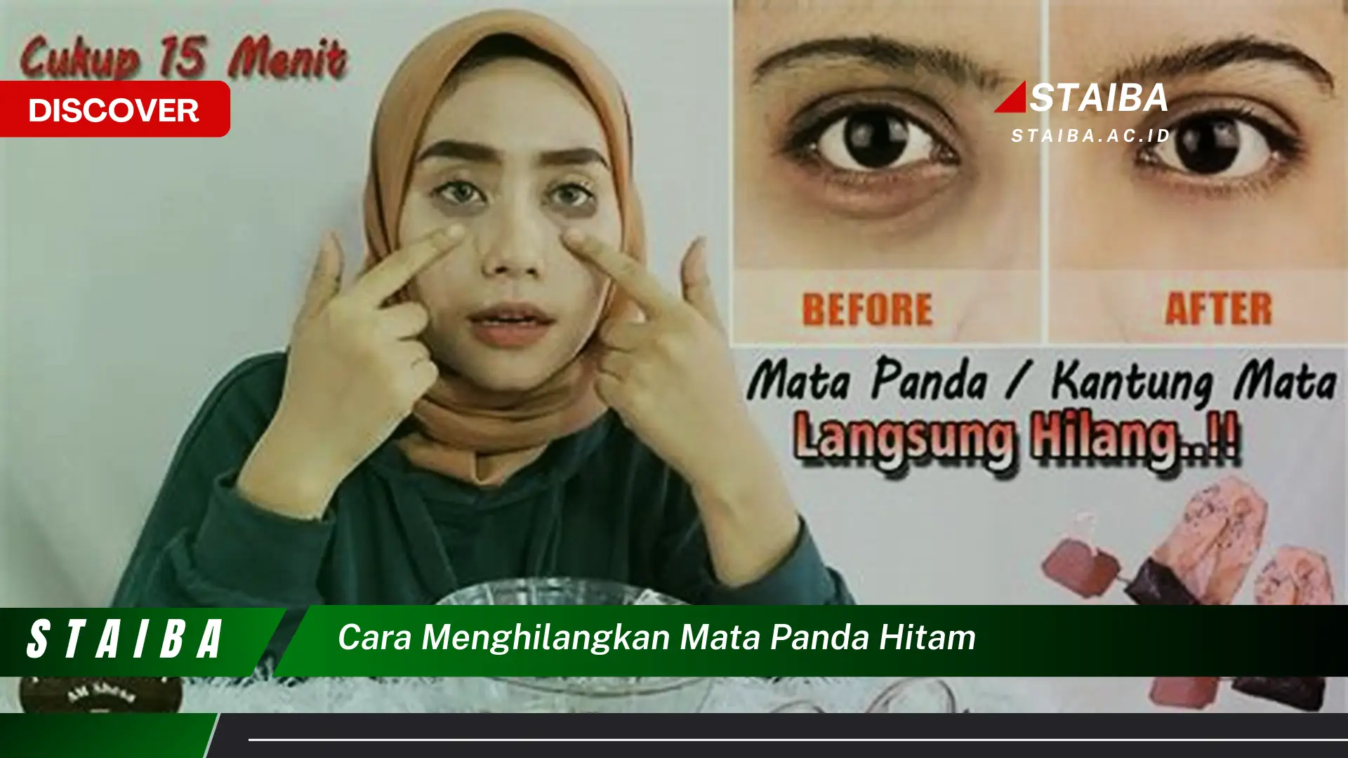 cara menghilangkan mata panda hitam