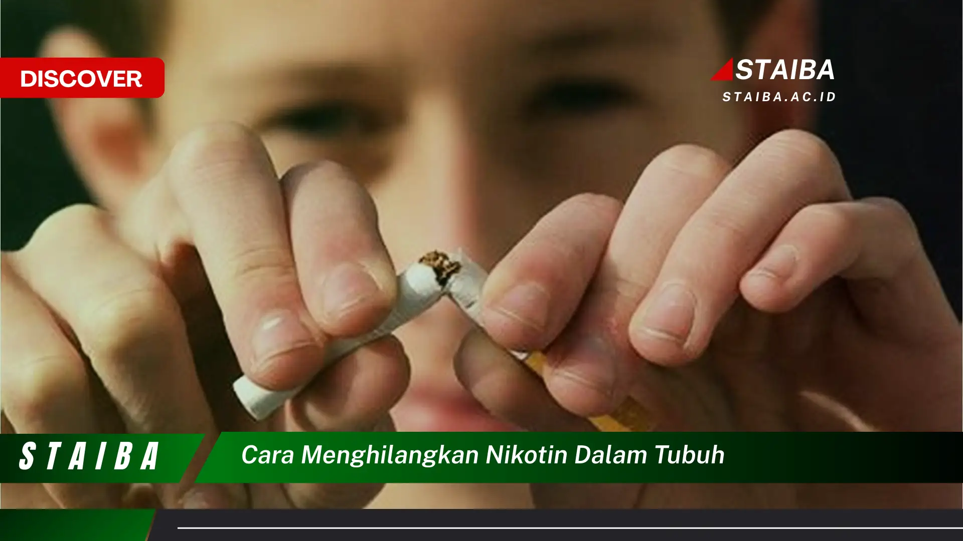 cara menghilangkan nikotin dalam tubuh