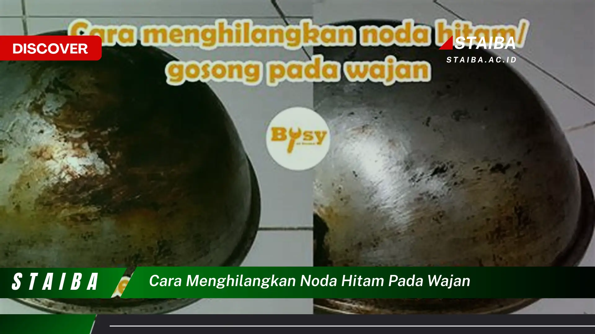 cara menghilangkan noda hitam pada wajan