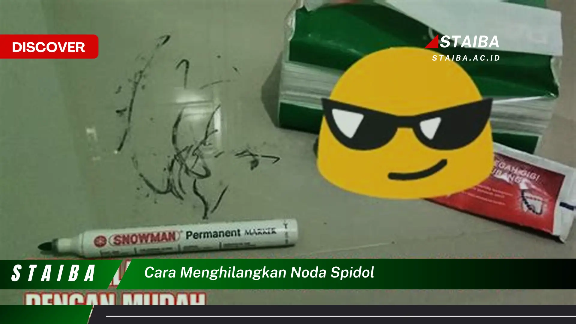 cara menghilangkan noda spidol