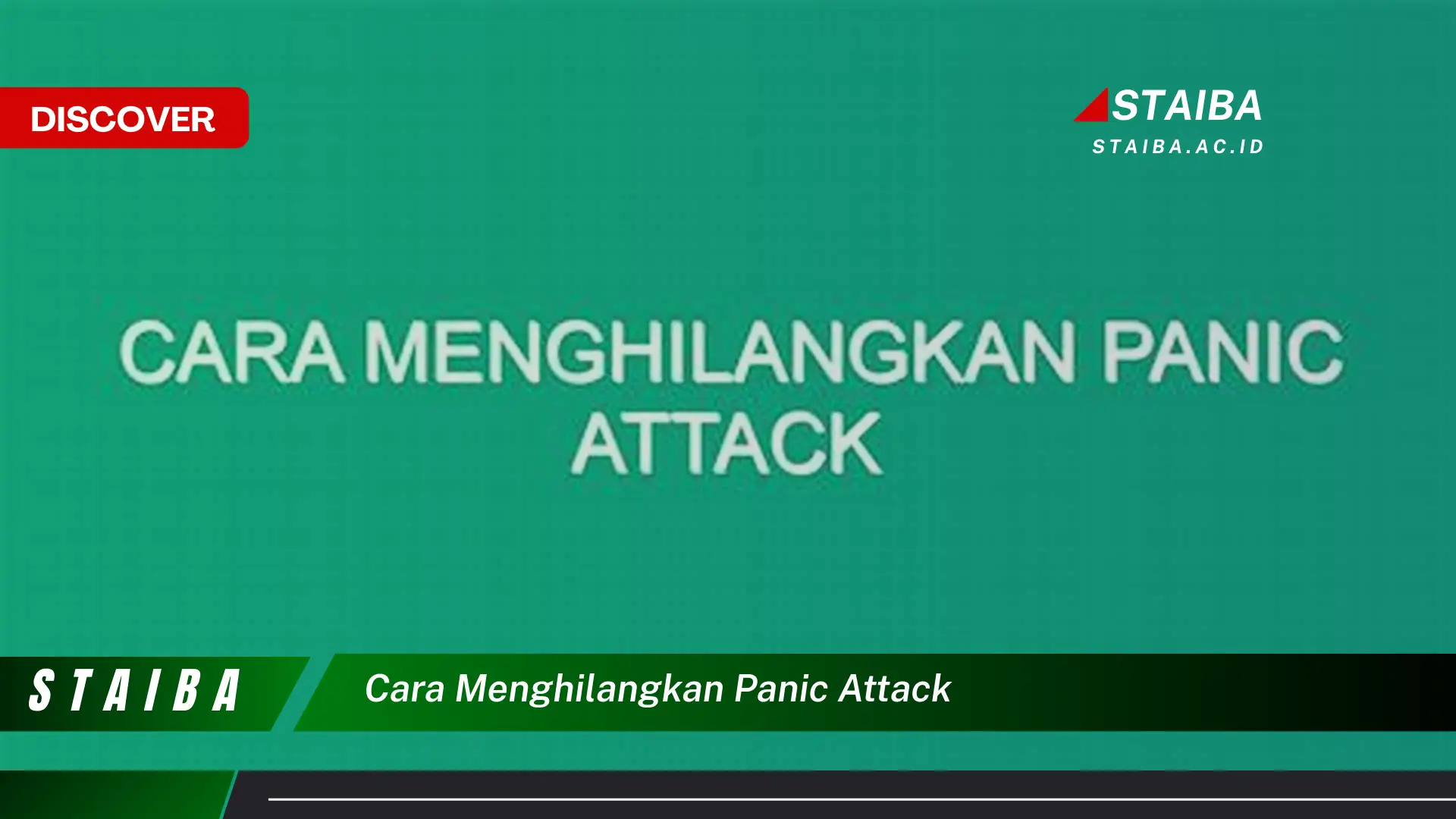 cara menghilangkan panic attack