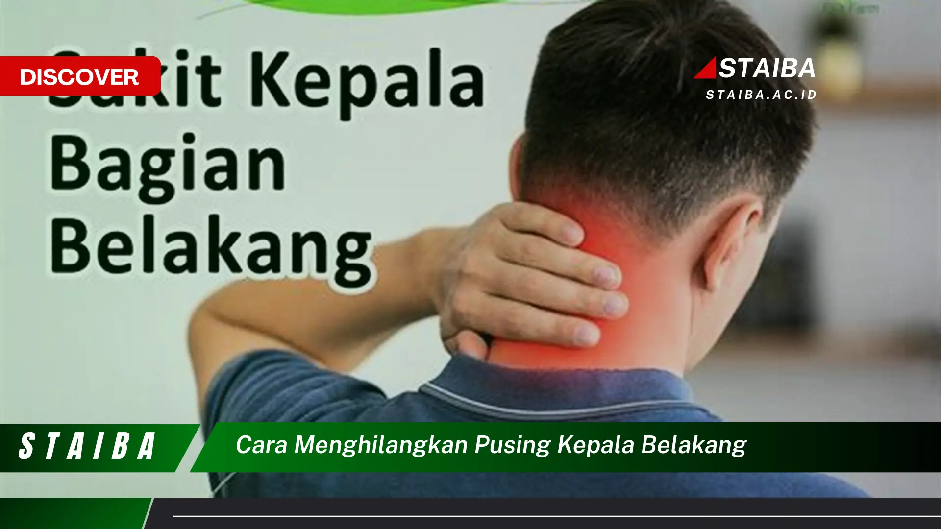 cara menghilangkan pusing kepala belakang