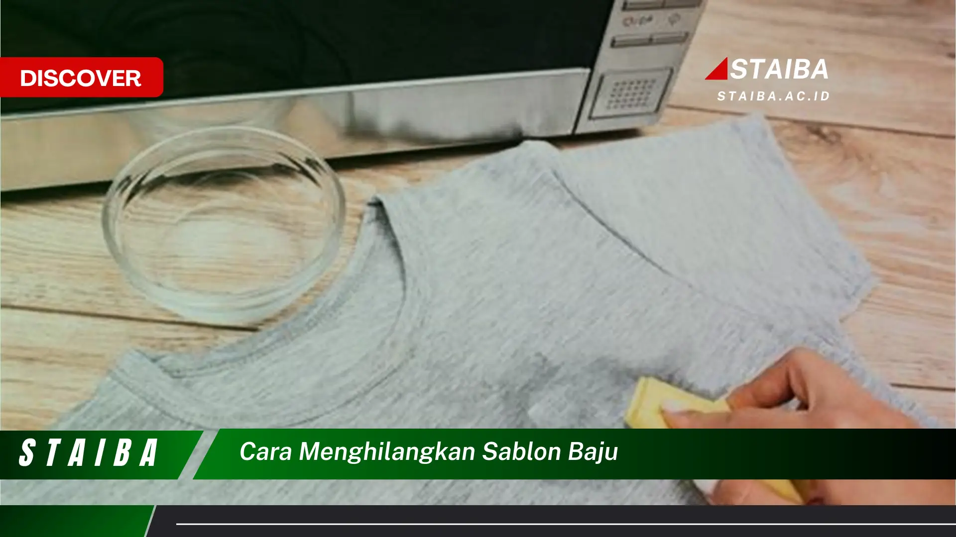 cara menghilangkan sablon baju