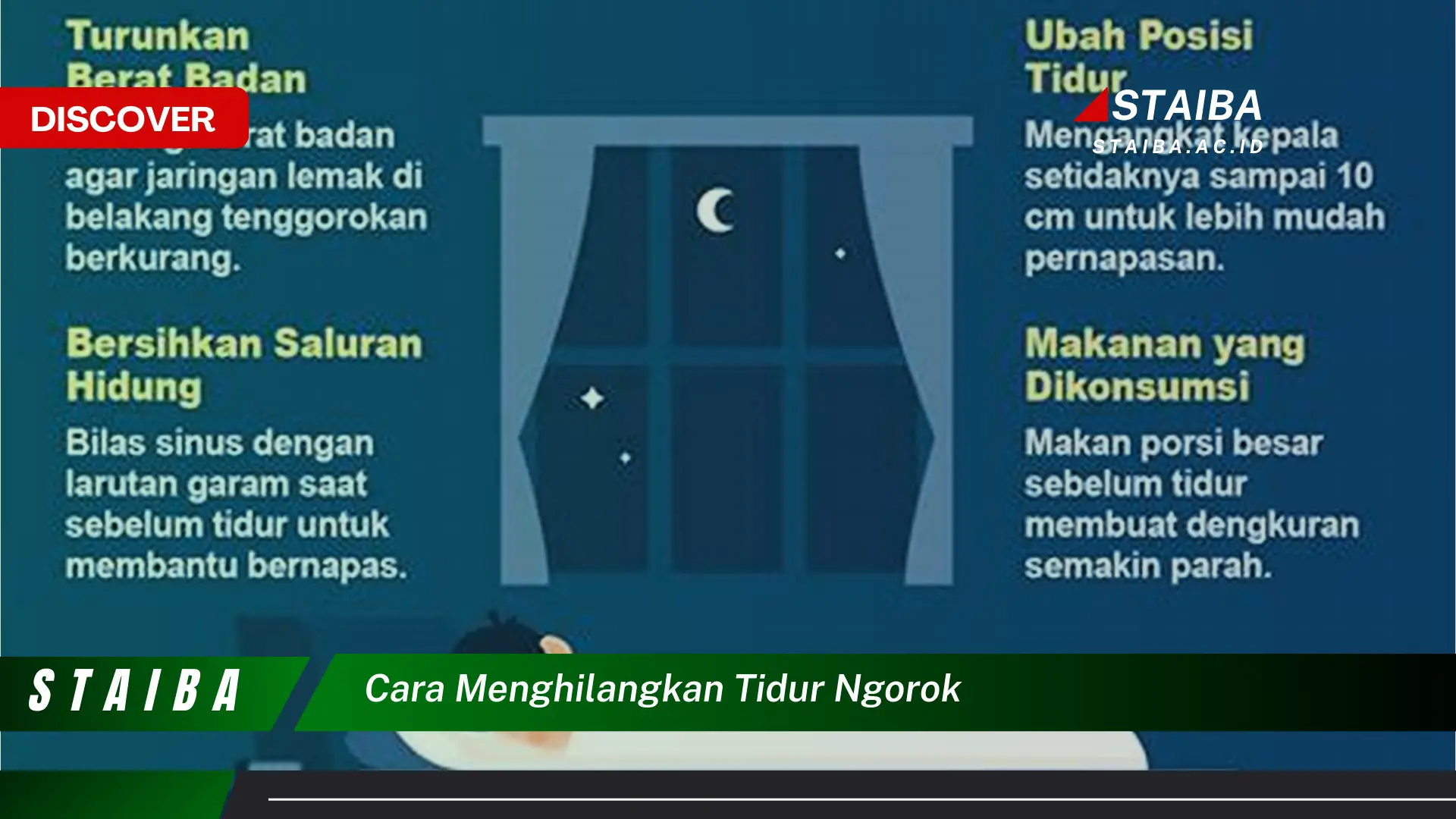 cara menghilangkan tidur ngorok