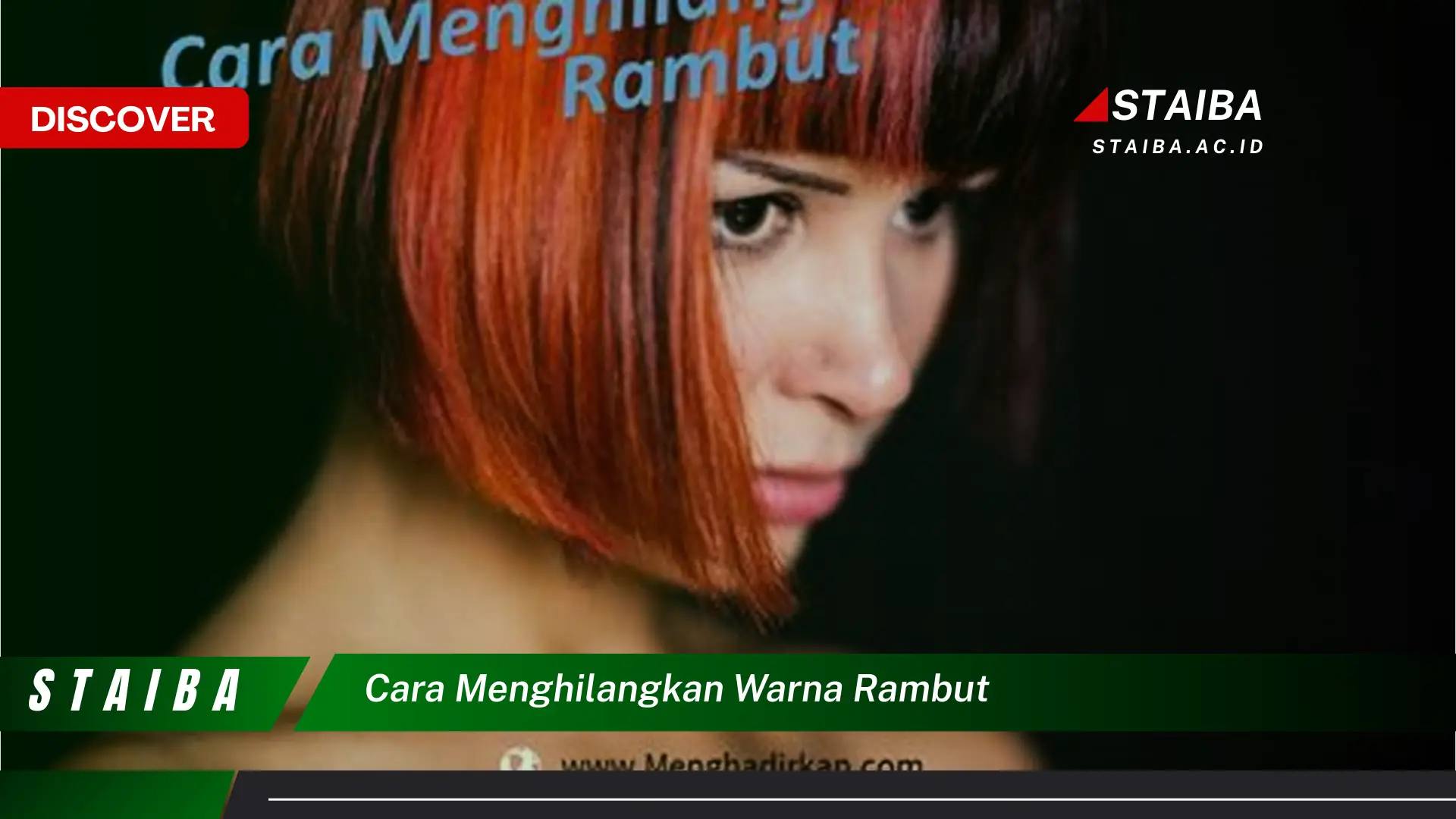 cara menghilangkan warna rambut